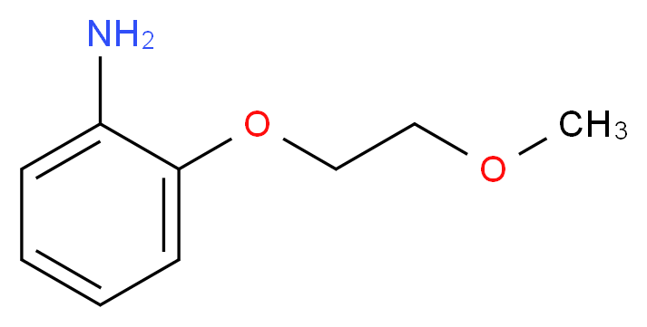 2-(2-Methoxyethoxy)aniline_分子结构_CAS_72806-66-7)