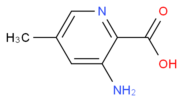 3-AMINO-5-METHYL-2-PYRIDINECARBOXYLIC ACID_分子结构_CAS_53636-67-2)