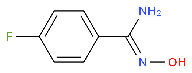 4-Fluorobenzamidoxime_分子结构_CAS_22179-78-8)