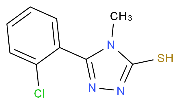 5-(2-Chlorophenyl)-4-methyl-4H-1,2,4-triazole-3-thiol_分子结构_CAS_80590-50-7)