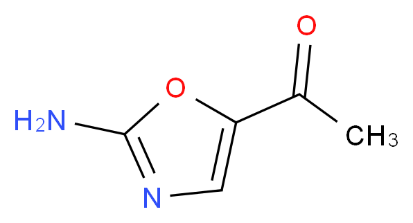 1-(2-amino-1,3-oxazol-5-yl)ethan-1-one_分子结构_CAS_87005-17-2