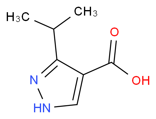 5-isopropyl-1H-pyrazole-4-carboxylic acid_分子结构_CAS_)