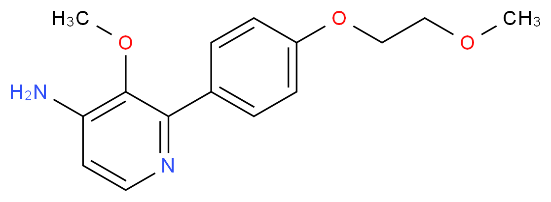 3-methoxy-2-[4-(2-methoxyethoxy)phenyl]pyridin-4-amine_分子结构_CAS_)