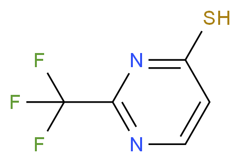 2-Trifluoromethyl-pyrimidine-4-thiol_分子结构_CAS_672-43-5)