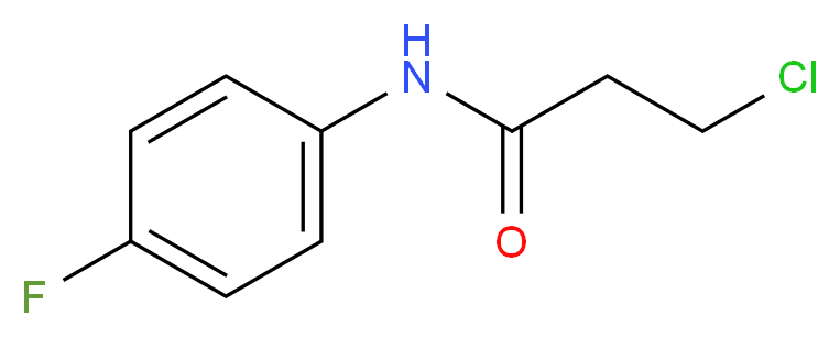 3-chloro-N-(4-fluorophenyl)propanamide_分子结构_CAS_56767-37-4)