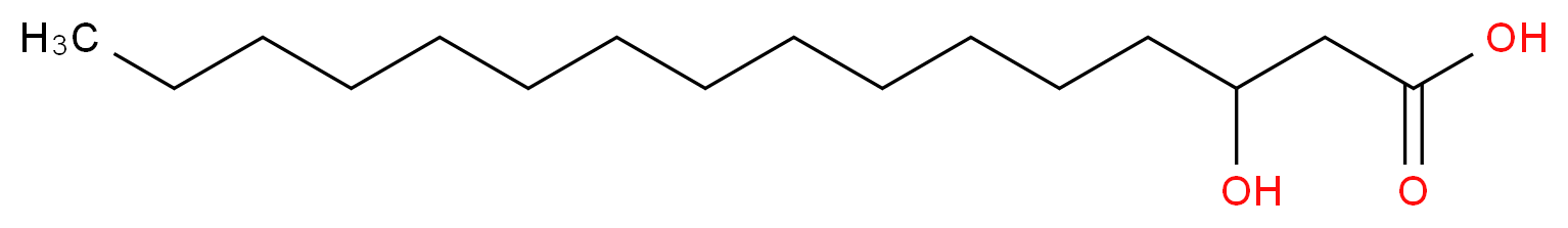 DL-β-Hydroxypalmitic acid_分子结构_CAS_928-17-6)