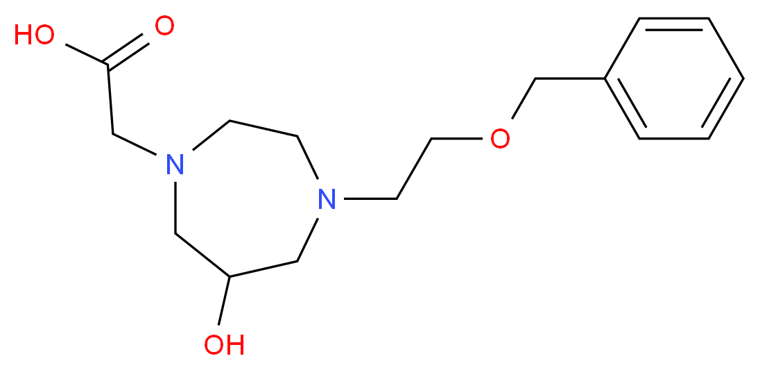 {4-[2-(benzyloxy)ethyl]-6-hydroxy-1,4-diazepan-1-yl}acetic acid_分子结构_CAS_)