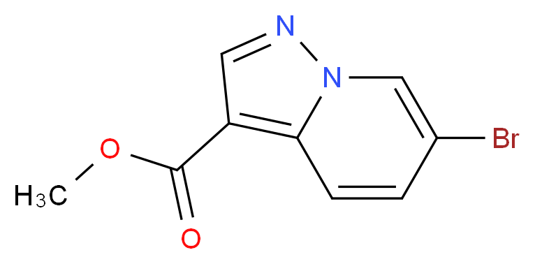 Methyl 6-bromopyrazolo[1,5-a]pyridine-3-carboxylate_分子结构_CAS_1062368-70-0)