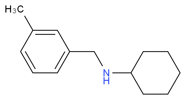 N-[(3-methylphenyl)methyl]cyclohexanamine_分子结构_CAS_356530-67-1