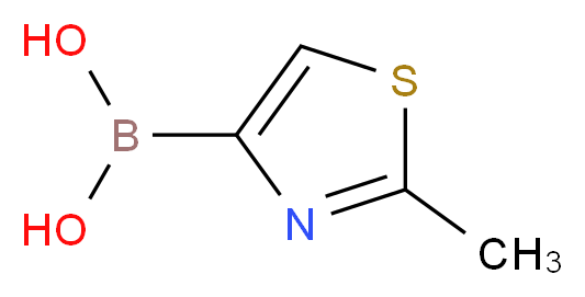 2-METHYLTHIAZOLE-4-BORONIC ACID_分子结构_CAS_1246761-85-2)