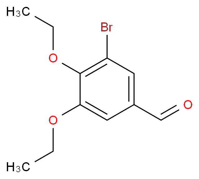 3-Bromo-4,5-diethoxybenzaldehyde_分子结构_CAS_)