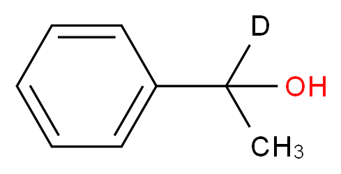 1-phenyl(1-<sup>2</sup>H)ethan-1-ol_分子结构_CAS_3101-96-0