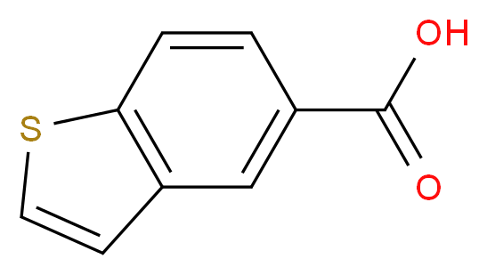 1-benzothiophene-5-carboxylic acid_分子结构_CAS_2060-64-2