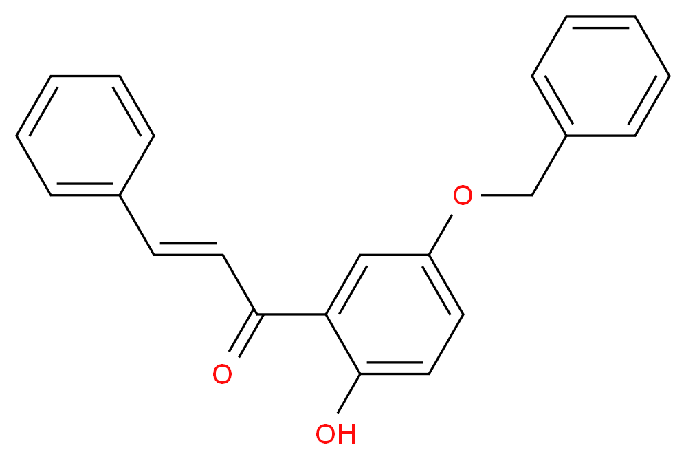 (2E)-1-[5-(benzyloxy)-2-hydroxyphenyl]-3-phenylprop-2-en-1-one_分子结构_CAS_872131-45-8
