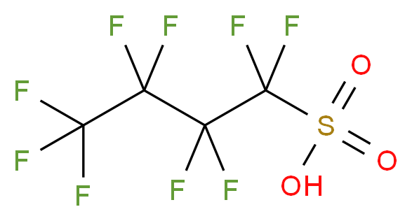 Nonafluorobutanesulfonic acid_分子结构_CAS_59933-66-3)