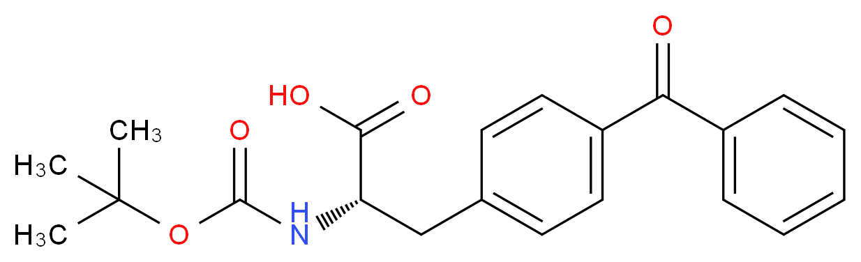 (2S)-3-(4-benzoylphenyl)-2-{[(tert-butoxy)carbonyl]amino}propanoic acid_分子结构_CAS_104504-43-0