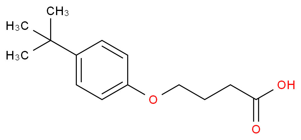 4-(4-tert-Butyl-phenoxy)-butyric acid_分子结构_CAS_87411-30-1)