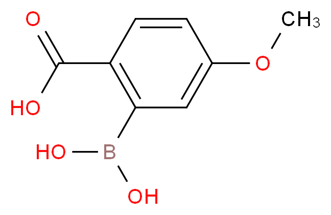 2-(DIHYDROXYBORYL)-4-METHOXYBENZOIC ACID_分子结构_CAS_)