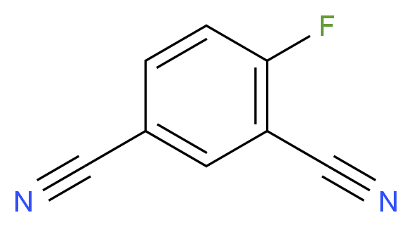 4-Fluorobenzene-1,3-dinitrile_分子结构_CAS_13519-90-9)