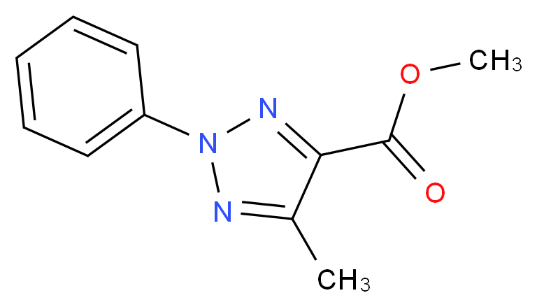 methyl 5-methyl-2-phenyl-2H-1,2,3-triazole-4-carboxylate_分子结构_CAS_7673-93-0