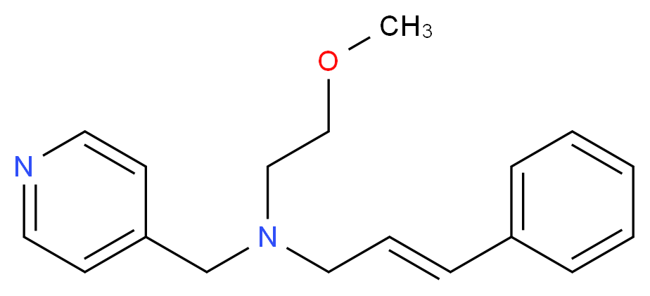 (2-methoxyethyl)[(2E)-3-phenylprop-2-en-1-yl](pyridin-4-ylmethyl)amine_分子结构_CAS_)