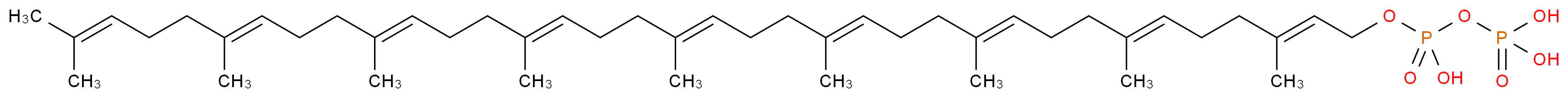 {[hydroxy({[(2E,6E,10E,14E,18E,22E,26E,30E)-3,7,11,15,19,23,27,31,35-nonamethylhexatriaconta-2,6,10,14,18,22,26,30,34-nonaen-1-yl]oxy})phosphoryl]oxy}phosphonic acid_分子结构_CAS_862207-70-3