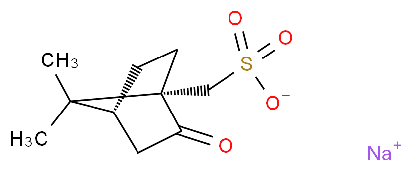sodium [(1S,4R)-7,7-dimethyl-2-oxobicyclo[2.2.1]heptan-1-yl]methanesulfonate_分子结构_CAS_21791-94-6