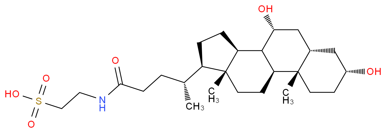 Taurochenodeoxycholic acid_分子结构_CAS_516-35-8)