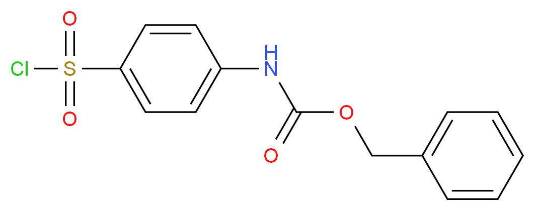 benzyl N-[4-(chlorosulfonyl)phenyl]carbamate_分子结构_CAS_54290-54-9