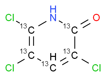 3,5,6-Trichloro-2-pyridinol-13C5_分子结构_CAS_1330171-47-5)