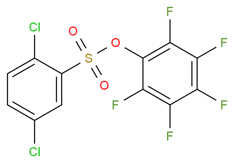 2,3,4,5,6-pentafluorophenyl 2,5-dichlorobenzenesulphonate_分子结构_CAS_)