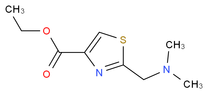 Ethyl 2-(dimethylaminomethyl)-4-thiazolecarboxylate_分子结构_CAS_82586-66-1)
