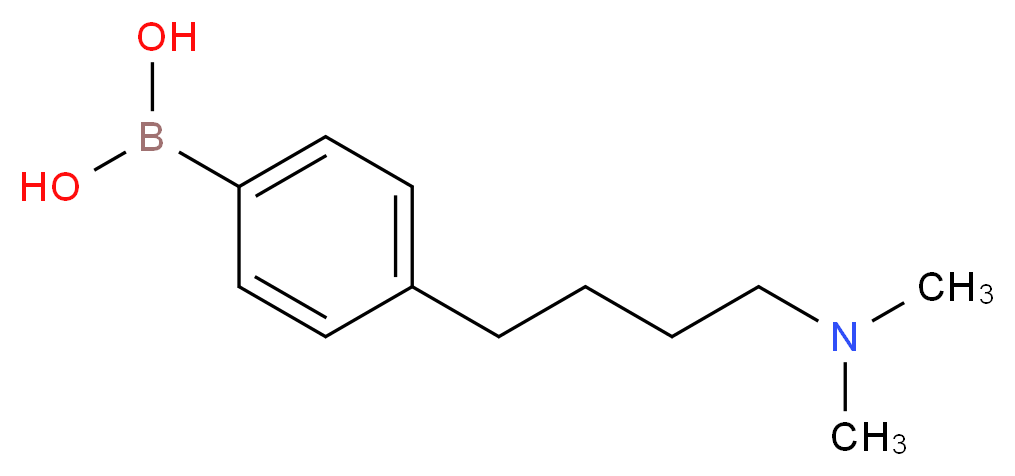 (4-[4-(DIMETHYLAMINO)BUTYL]PHENYL)BORONIC ACID_分子结构_CAS_922501-02-8)