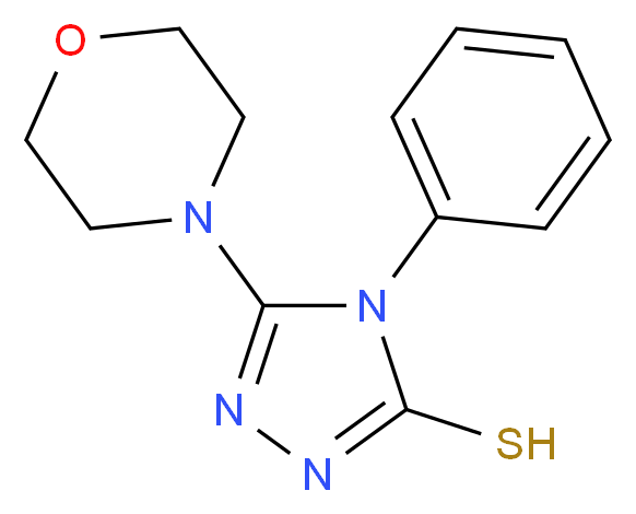 5-morpholin-4-yl-4-phenyl-4H-1,2,4-triazole-3-thiol_分子结构_CAS_94971-19-4)