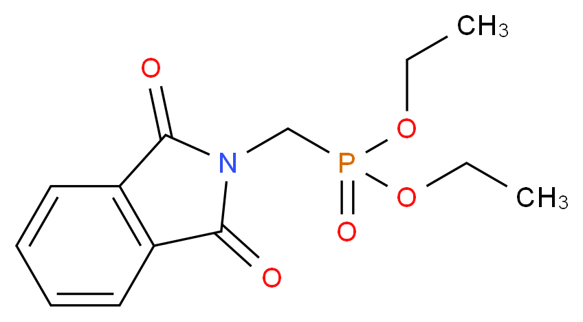 (邻苯二酰亚胺甲基)磷酸二乙酯_分子结构_CAS_33512-26-4)