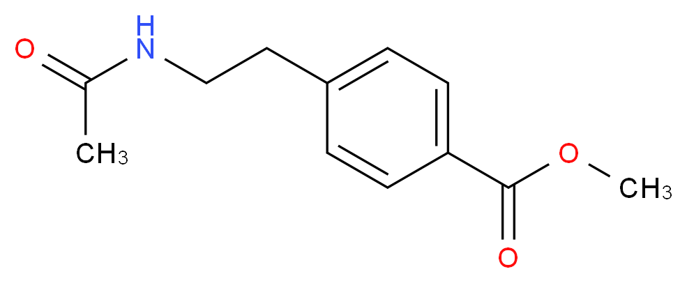 methyl 4-(2-acetamidoethyl)benzoate_分子结构_CAS_870703-69-8