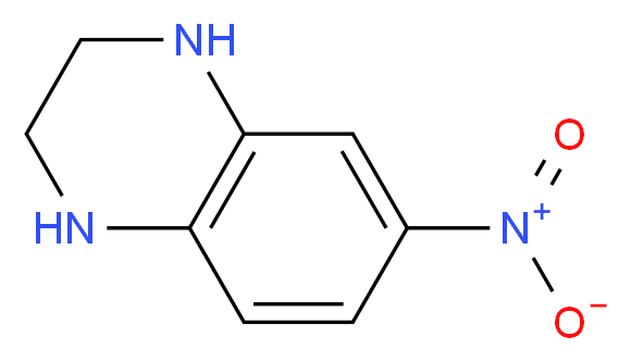 6-nitro-1,2,3,4-tetrahydroquinoxaline_分子结构_CAS_41959-35-7