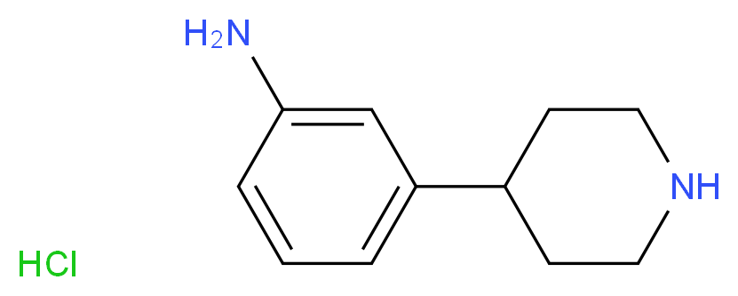 3-Piperidin-4-yl-phenylamine hydrochloride_分子结构_CAS_721958-70-9)