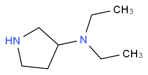 N,N-diethylpyrrolidin-3-amine_分子结构_CAS_)