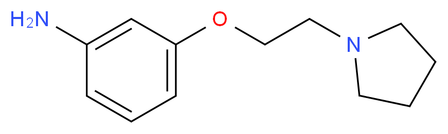 3-[2-(pyrrolidin-1-yl)ethoxy]aniline_分子结构_CAS_)