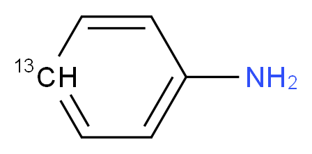 苯胺-4-13C_分子结构_CAS_55147-71-2)
