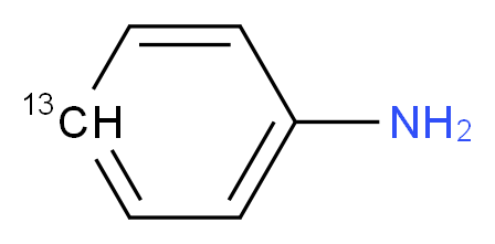 (4-<sup>1</sup><sup>3</sup>C)aniline_分子结构_CAS_55147-71-2