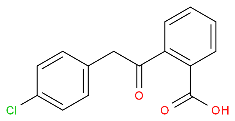 2-[2-(4-chlorophenyl)acetyl]benzoic acid_分子结构_CAS_53242-76-5