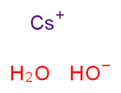 caesium(1+) ion hydrate oxidanide_分子结构_CAS_12260-45-6