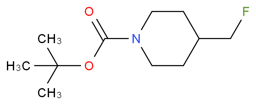 tert-Butyl 4-(fluoromethyl)piperidine-1-carboxylate_分子结构_CAS_259143-03-8)