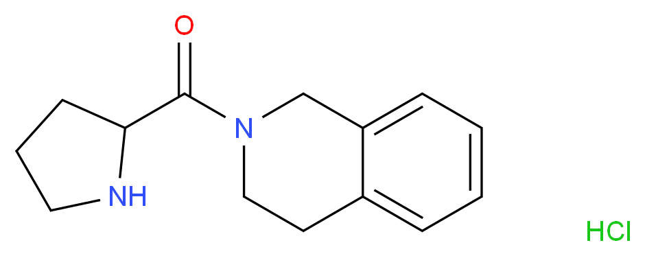 3,4-Dihydro-2(1H)-isoquinolinyl(2-pyrrolidinyl)-methanone hydrochloride_分子结构_CAS_)