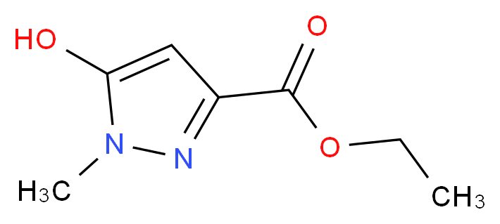 Ethyl 5-hydroxy-1-methyl-1H-pyrazole-3-carboxylate_分子结构_CAS_51986-17-5)