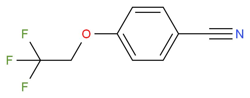 4-(2,2,2-trifluoroethoxy)benzonitrile_分子结构_CAS_56935-76-3