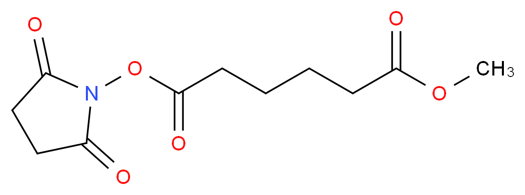 2,5-dioxopyrrolidin-1-yl 1-methyl hexanedioate_分子结构_CAS_118380-06-6