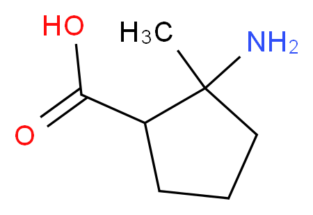 2-amino-2-methylcyclopentane-1-carboxylic acid_分子结构_CAS_756450-21-2